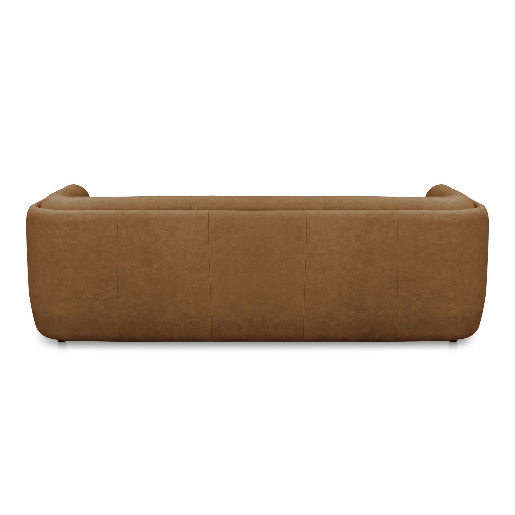 Alora - Leather Sofa - Tan