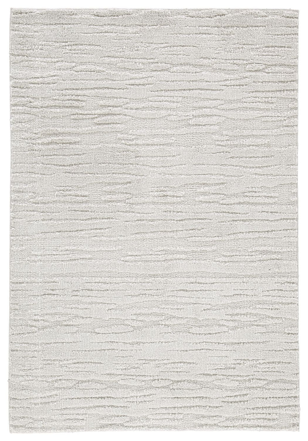 Ivygail Rug, light gray textured pile with subtle linear pattern