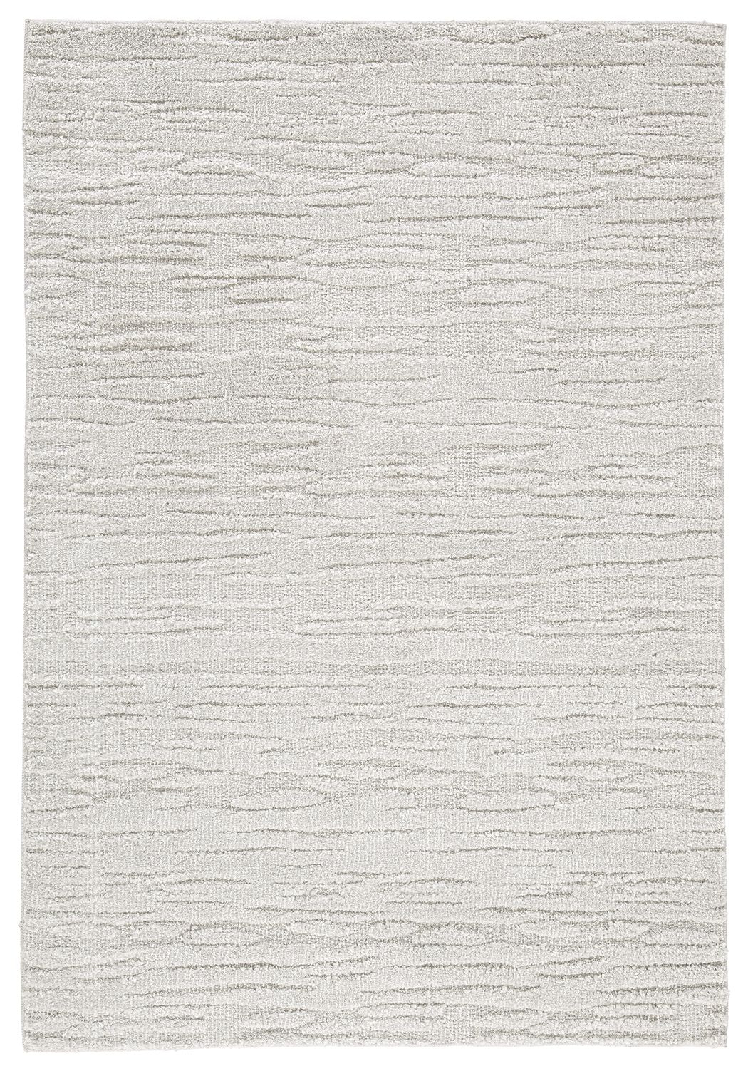 Ivygail Rug, light gray textured pile with subtle linear pattern