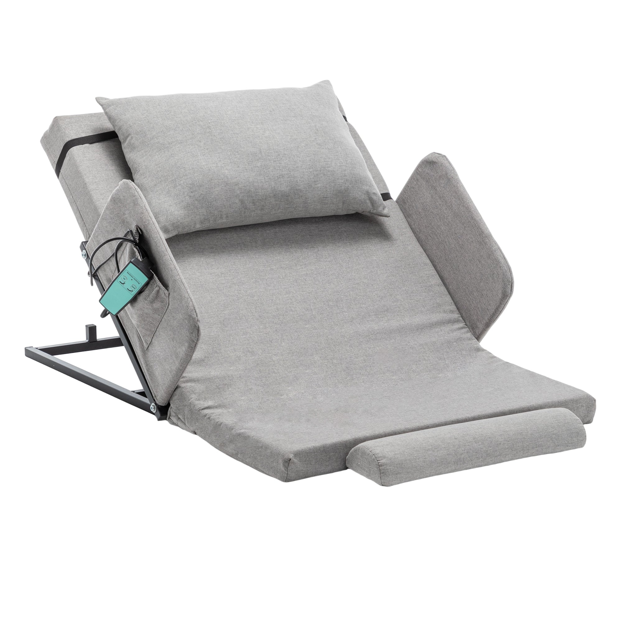 Electric Adjustable Bed Backrest w/ Rails - Elderly, Patient Mobility