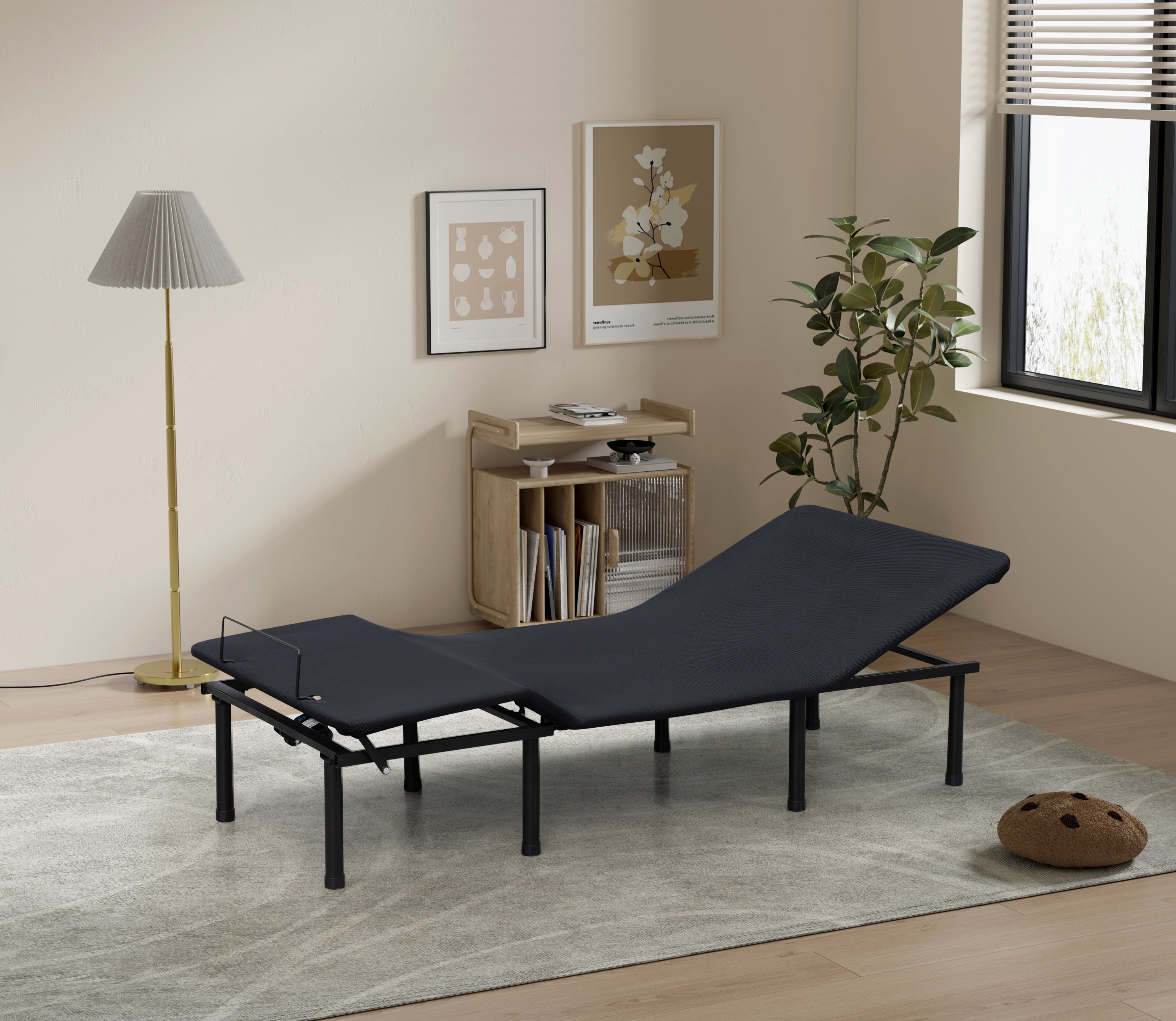 Adjustable Bed Base: 3-Motor, Easy Assembly