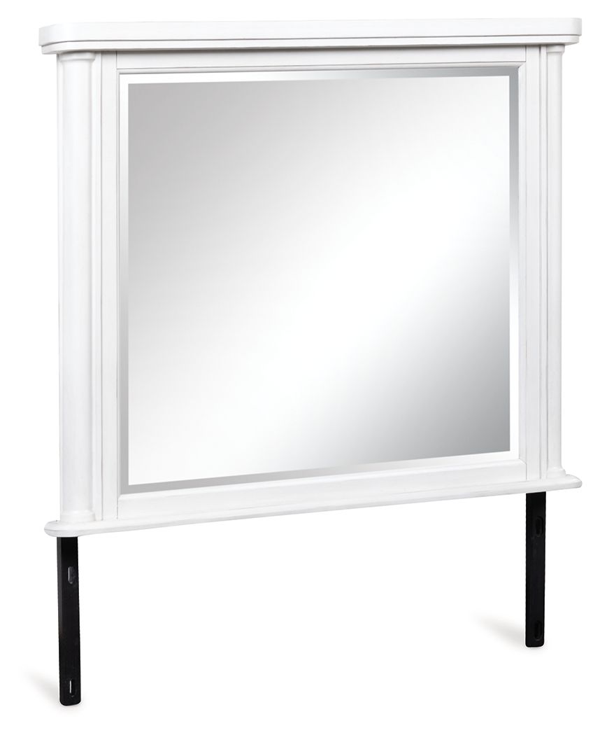 Rowlenstown - Antique White - Bedroom Mirror