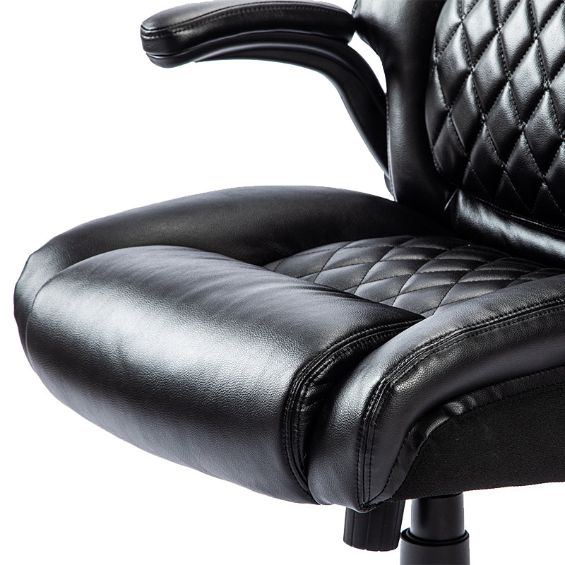 Ergonomic Leather Black Office Chair