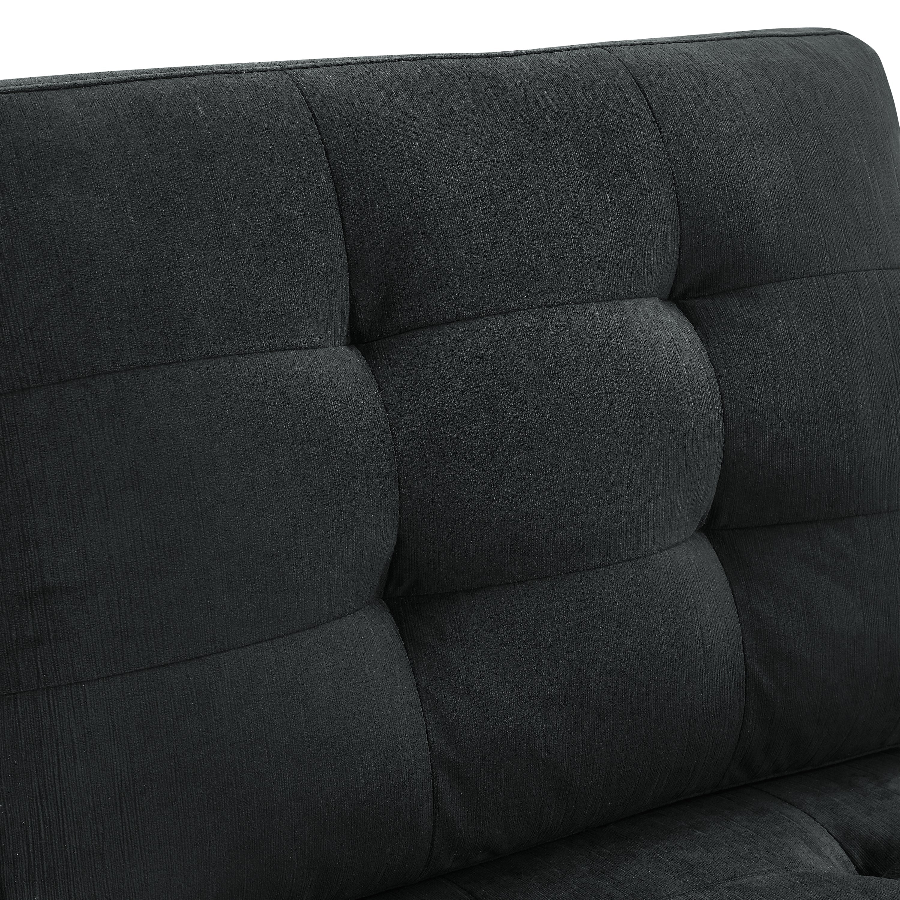 Black Velvet Modular Sectional Sofa – Customizable Comfort with Storage-Stationary Sectionals-American Furniture Outlet