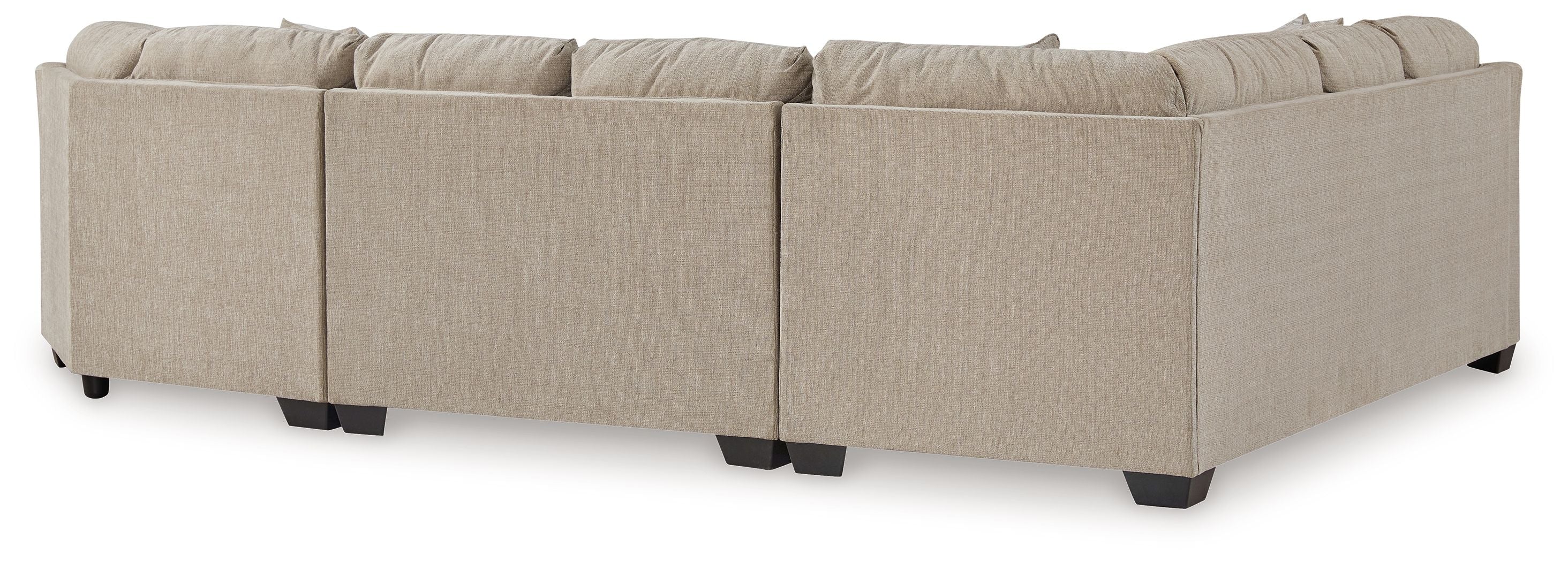 Brogan Bay Brown 3-Piece Sectional with Cuddler-Stationary Sectionals-American Furniture Outlet