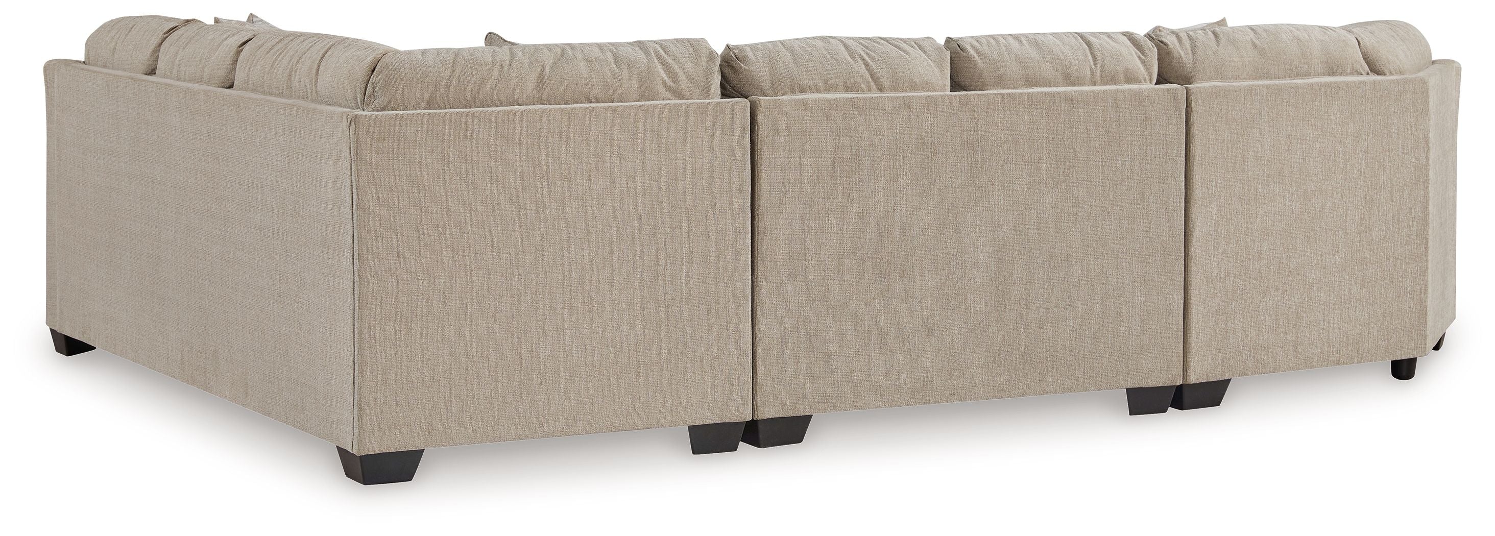 Brogan Bay Brown 3-Piece Sectional with Cuddler-Stationary Sectionals-American Furniture Outlet