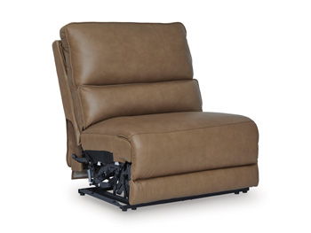 DeepWakes - Power Armless Recliner With Adjustable Headrest - Caramel
