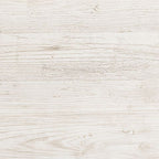 Whitewash wood mirror frame close-up with textured, distressed grain