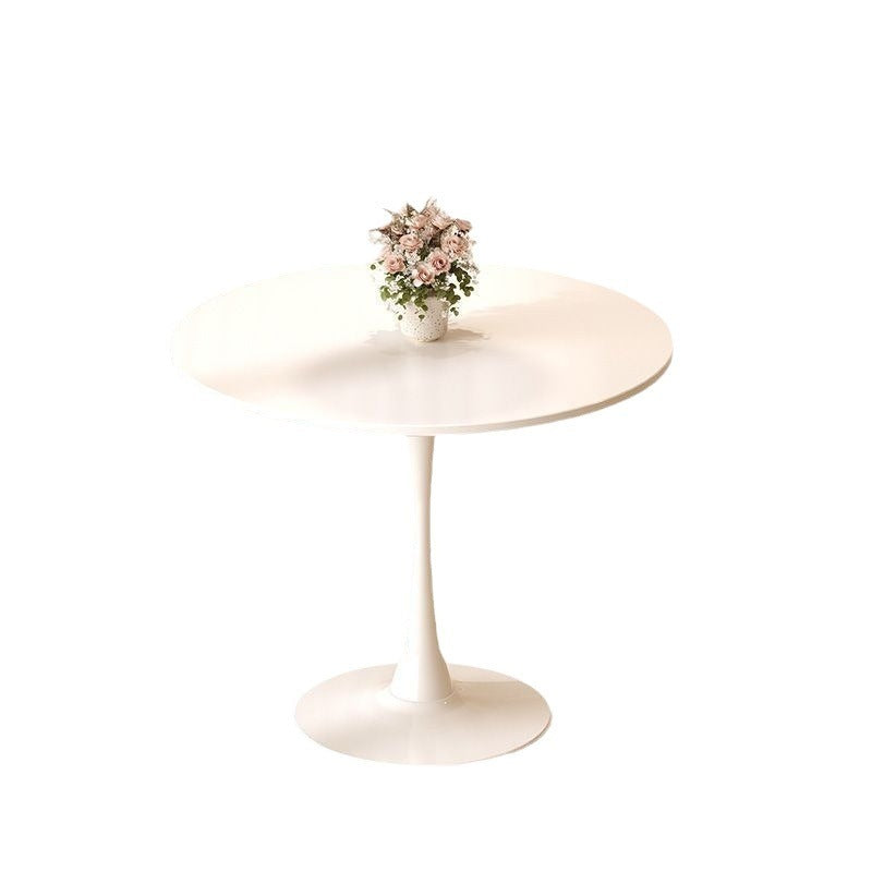 Modern Round Dining Table - 24 Inch White