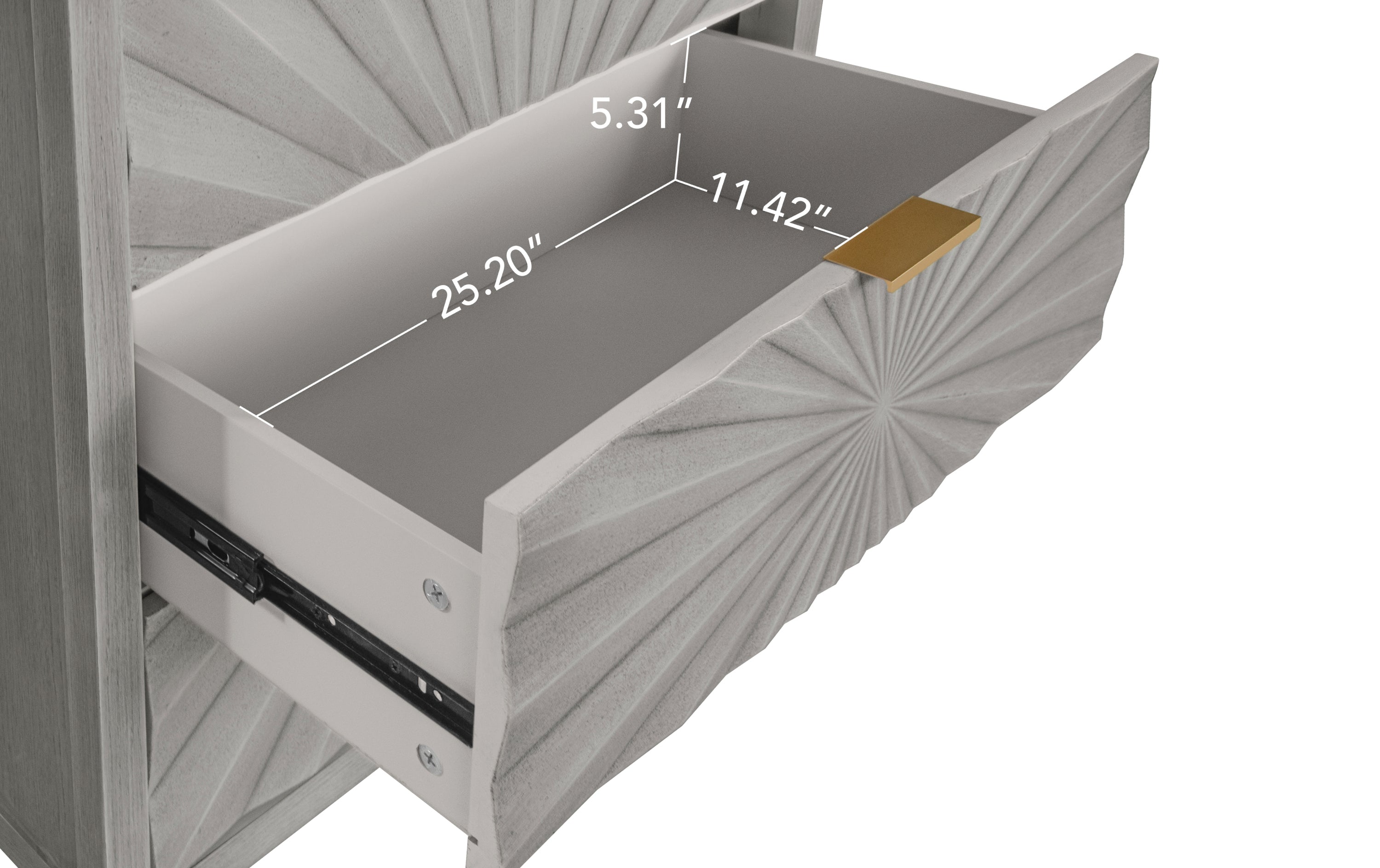 3 Drawer Chest | Storage Dresser for Bedroom