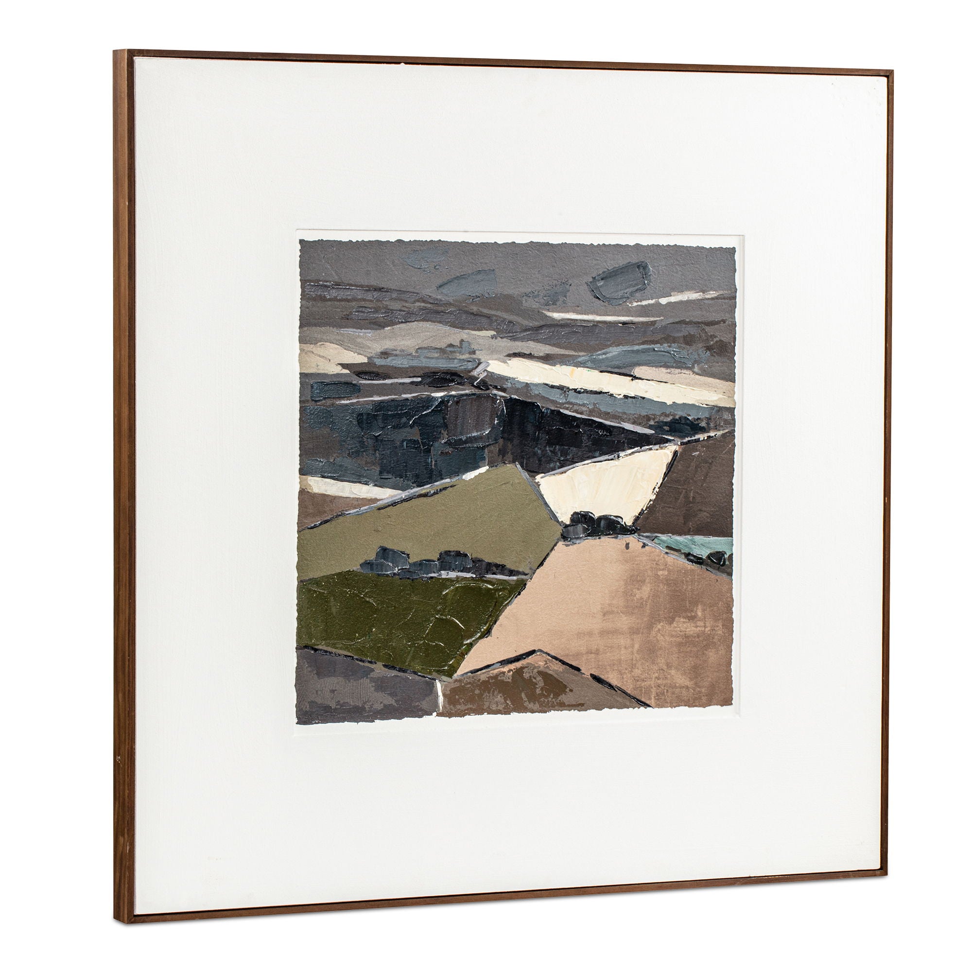 Vale - Framed Painting - Light Brown