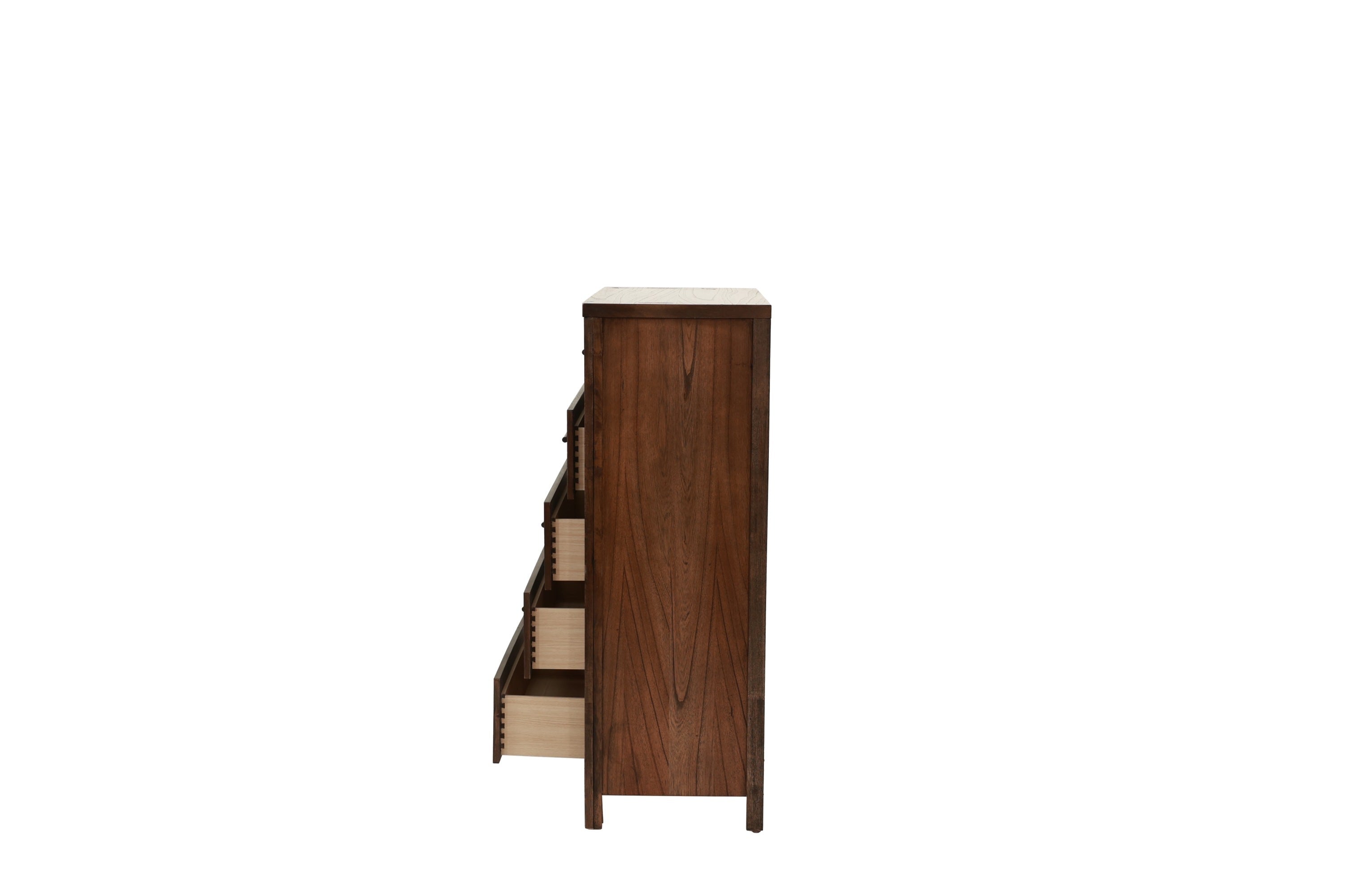 Oak Finish Chest of Drawers | 5 Drawers