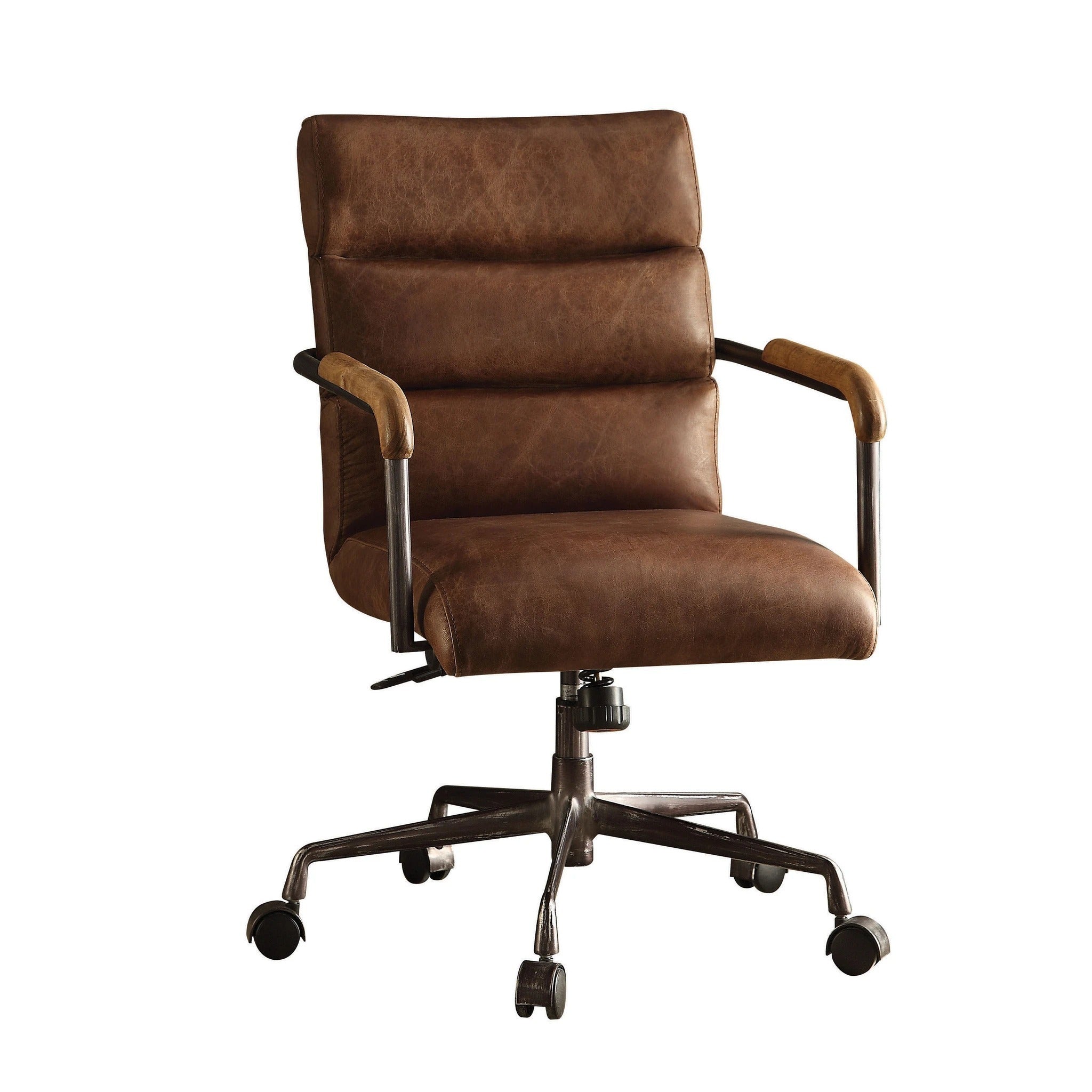 Harith Leather Office Chair - Retro Brown