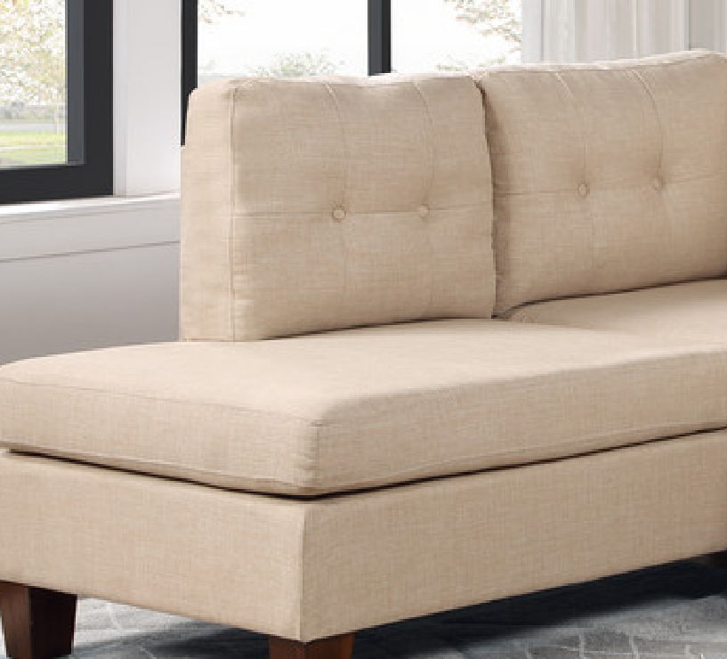 Dalia - Linen Modern Sectional Sofa With Left Facing Chaise