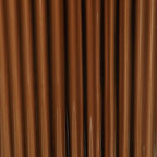 Dark brown glazed ceramic vase with vertical ribbed flutes