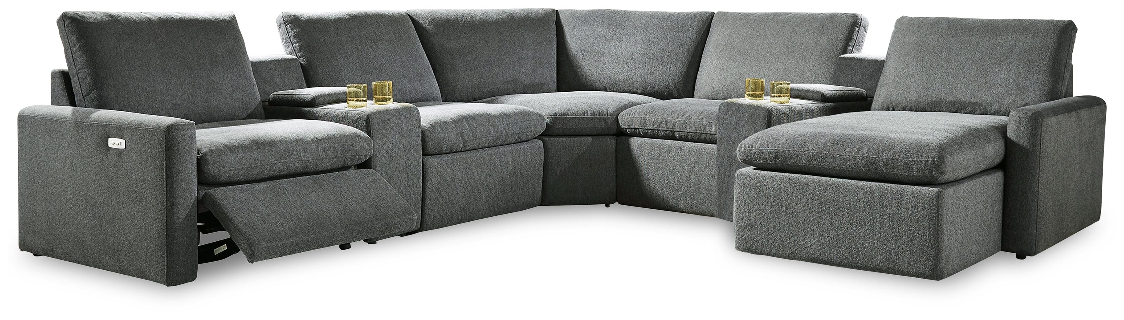 Hartsdale Gray Power Reclining Sectional