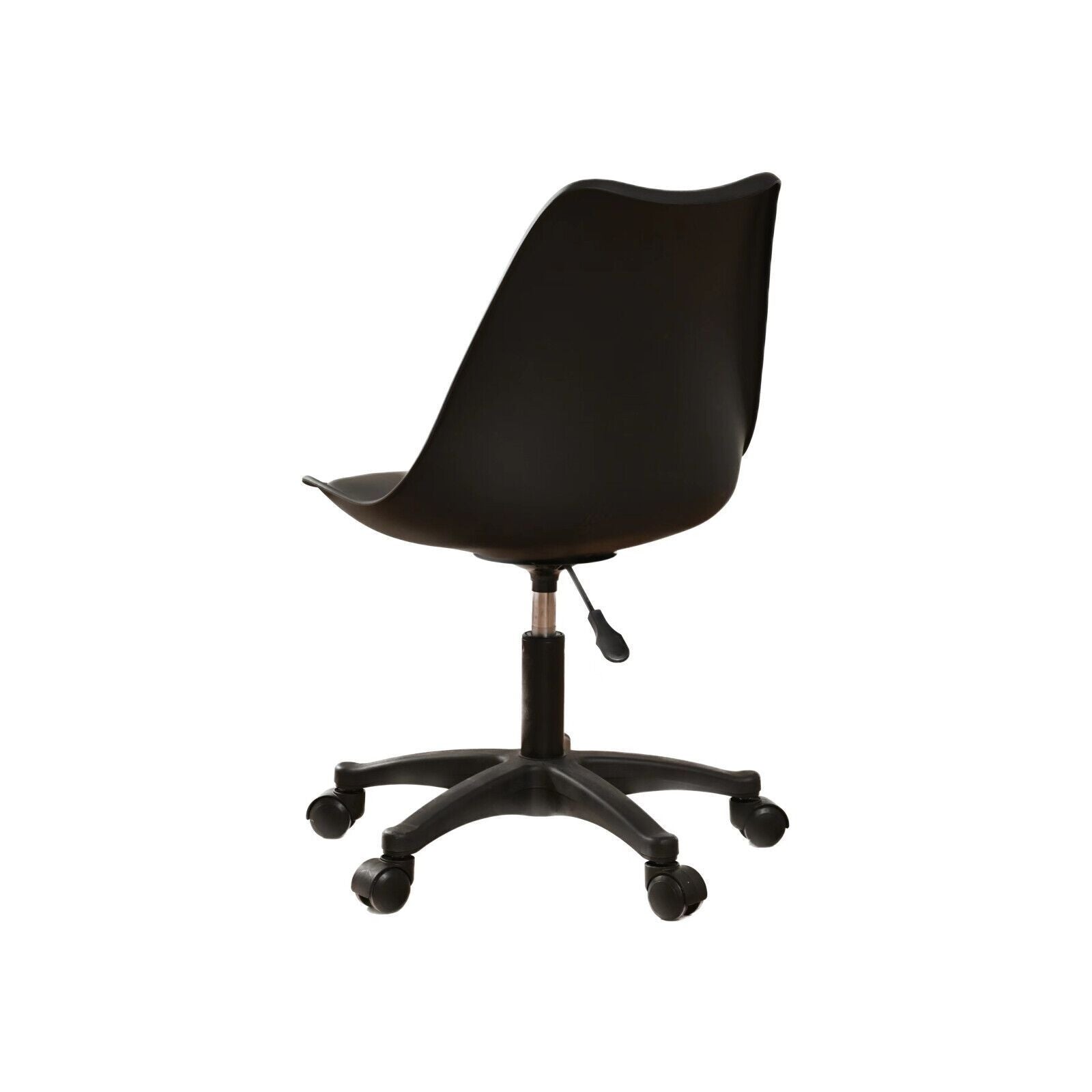 Black PP Adjustable Height Office Chair w/ Wheels