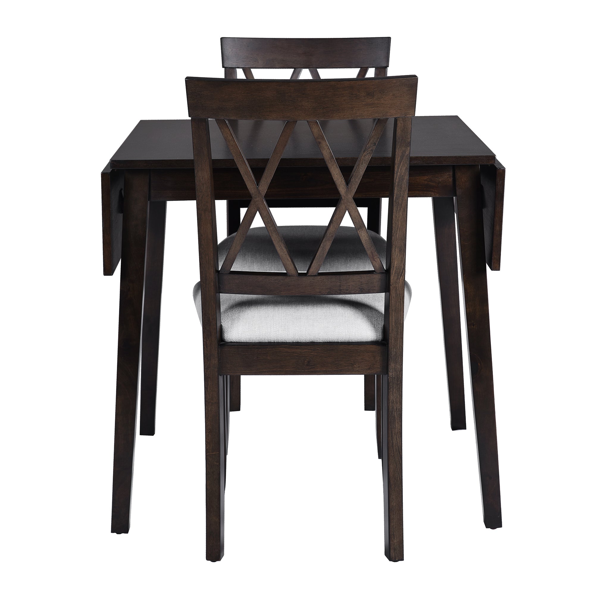 3 Piece Drop Leaf Kitchen Dining Set - Espresso