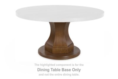 Jorlaina - Round Dining Room Pedestal Table Base - Brown