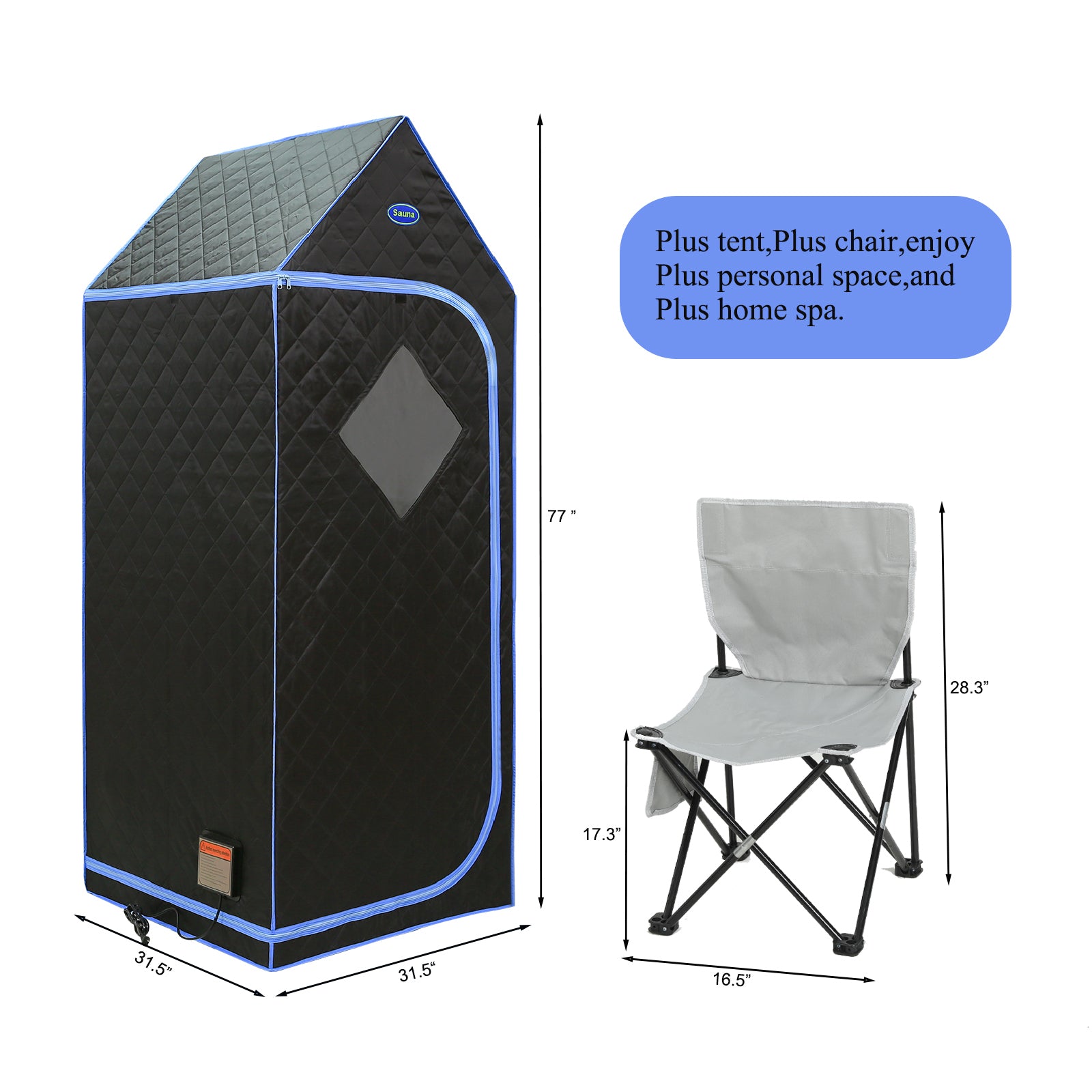 Portable Infrared Sauna Tent - Home Spa Detox