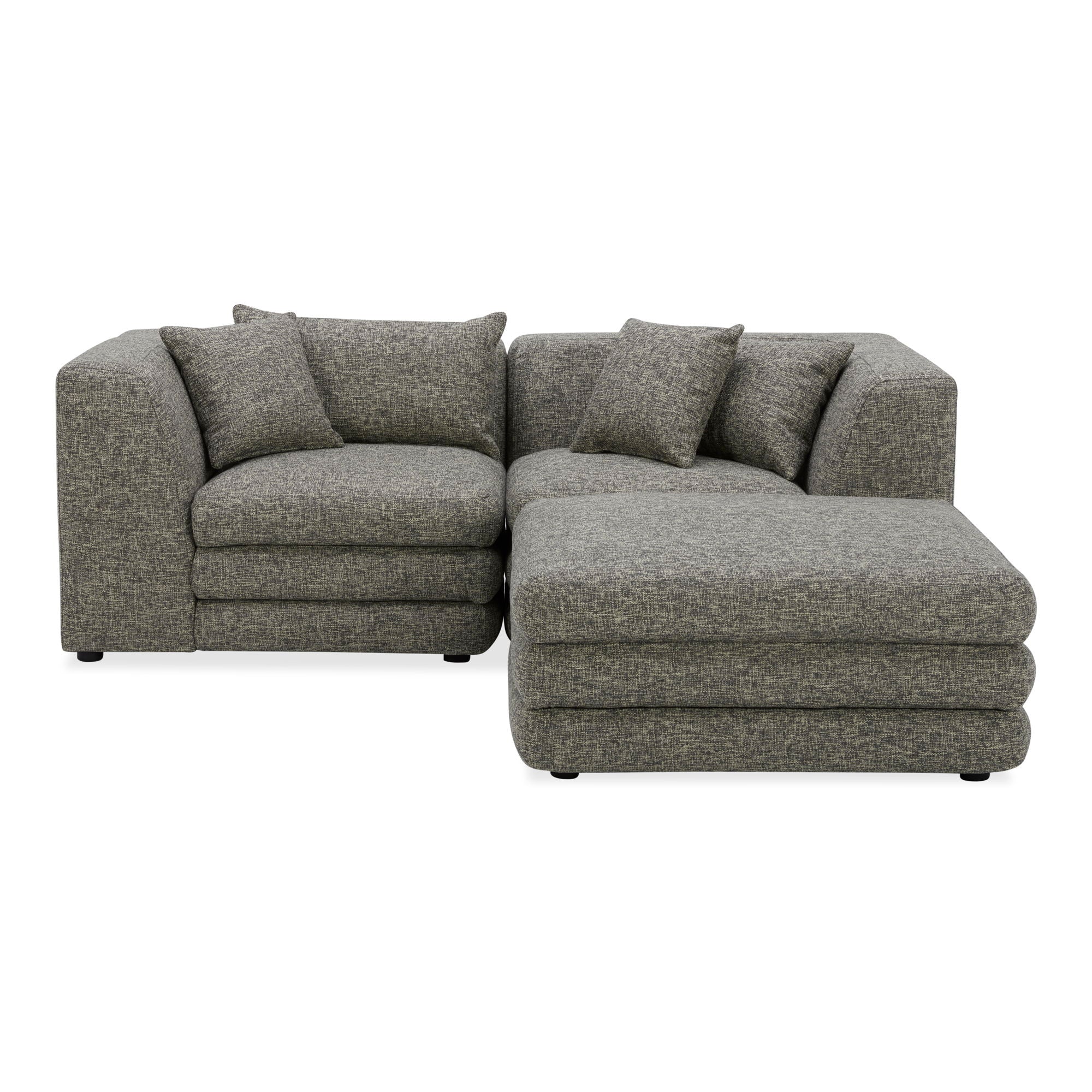 Lowtide - Nook Modular Sectional - Surie Shadow-Stationary Sectionals-American Furniture Outlet
