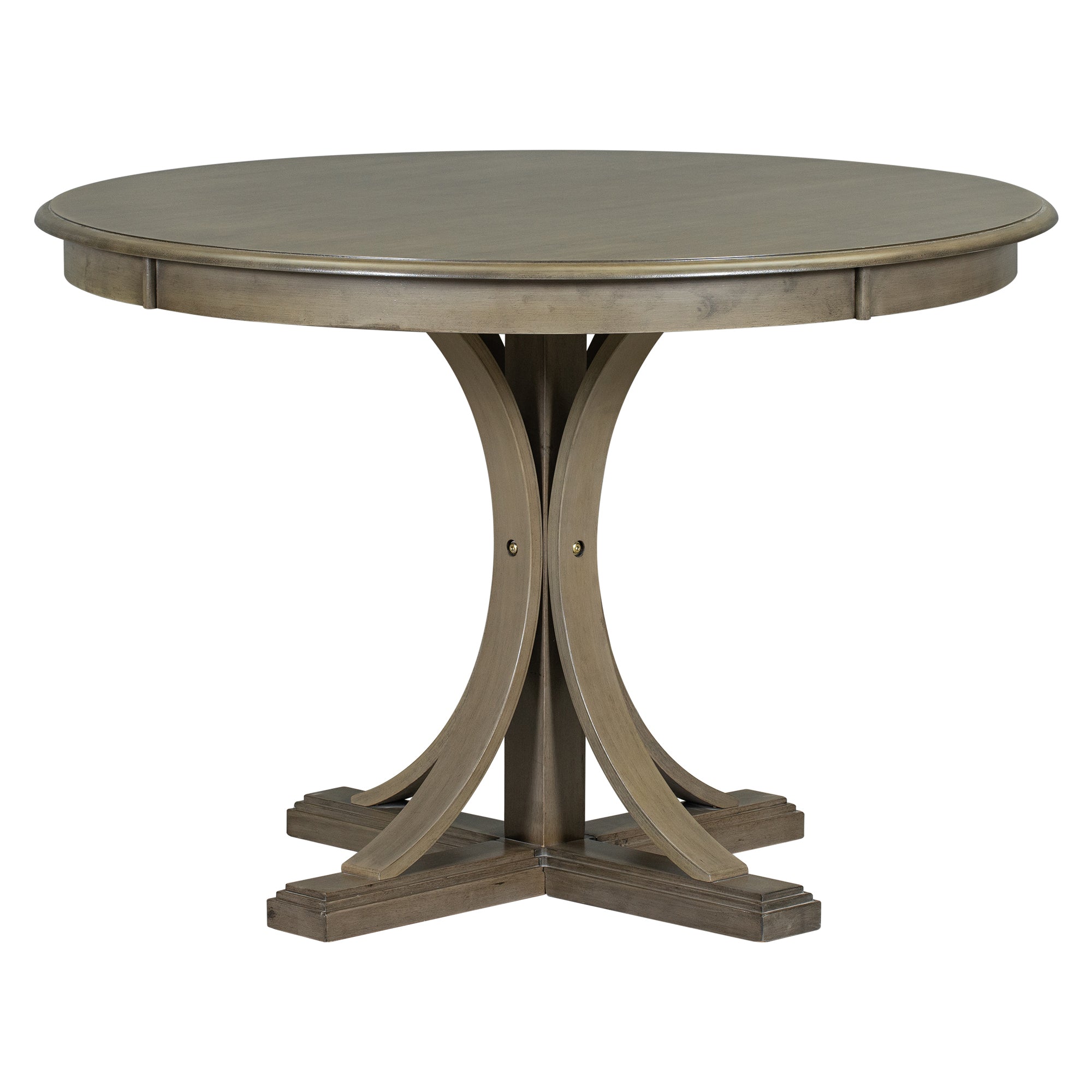 5-Pc Retro Round Dining Table Set (Taupe)