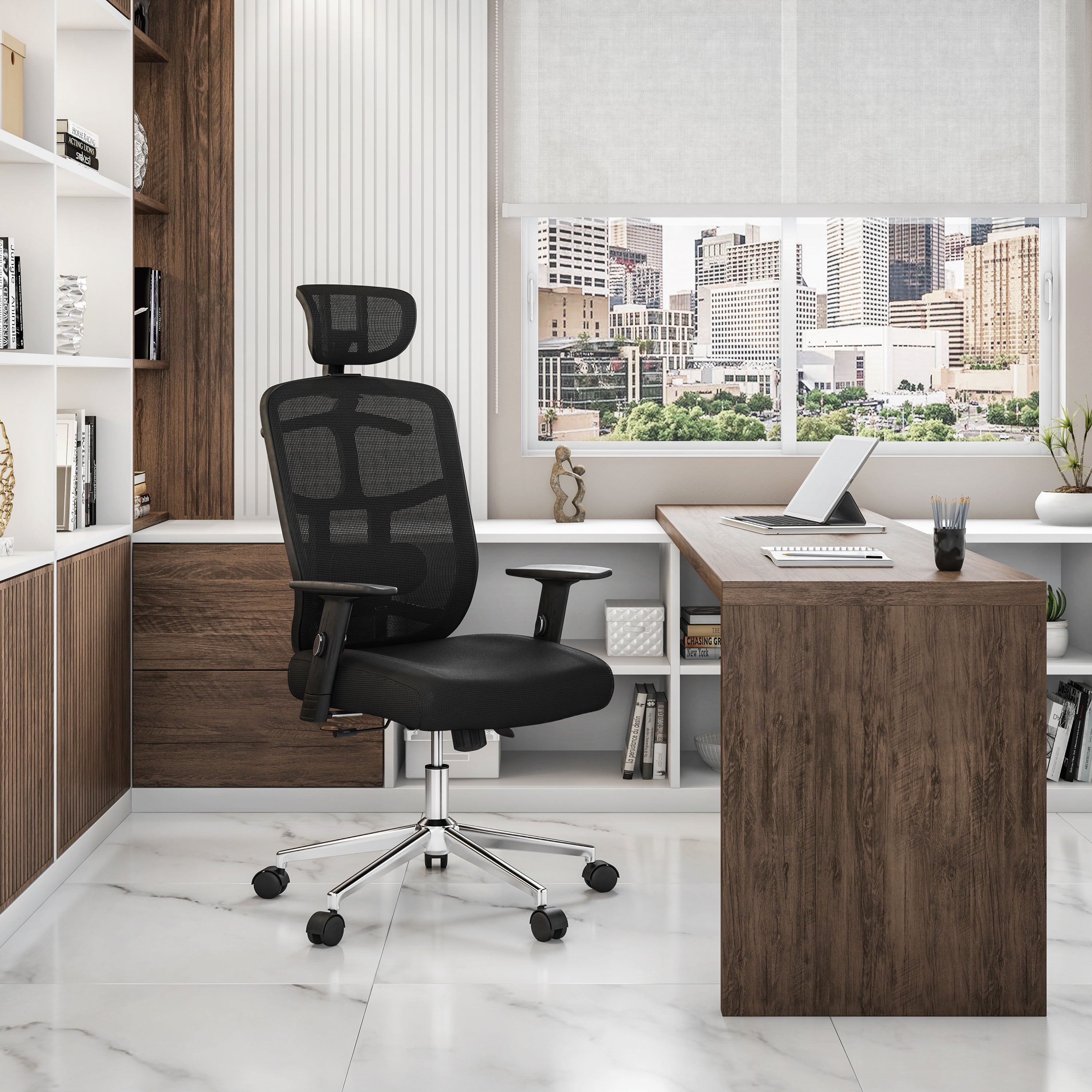 High Back Mesh Office Chair w/ Lumbar Support