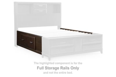 Vanmore - Dark Brown - Full Storage Rails
