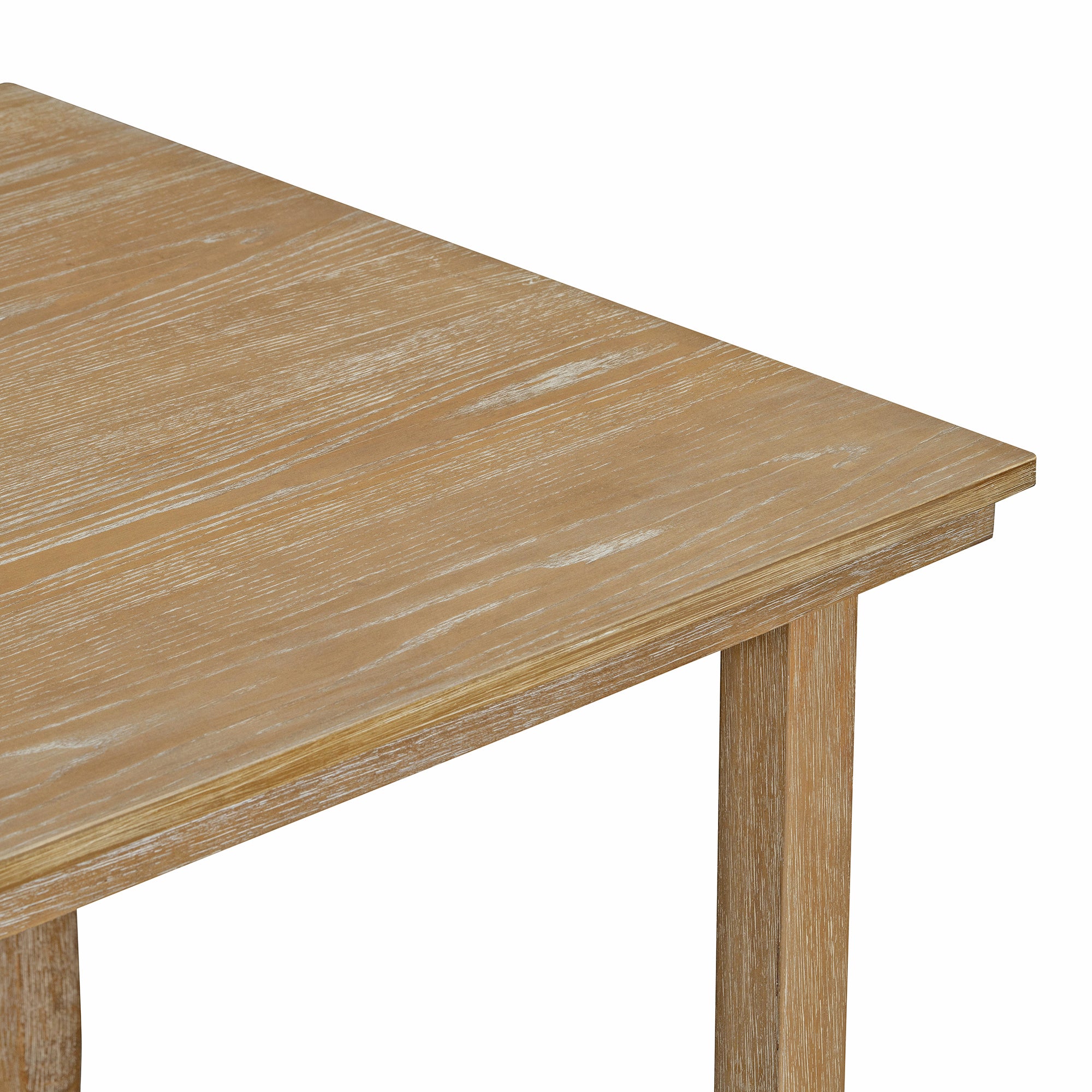 6-Piece Rustic Dining Set w/ Bench - Natural Wood
