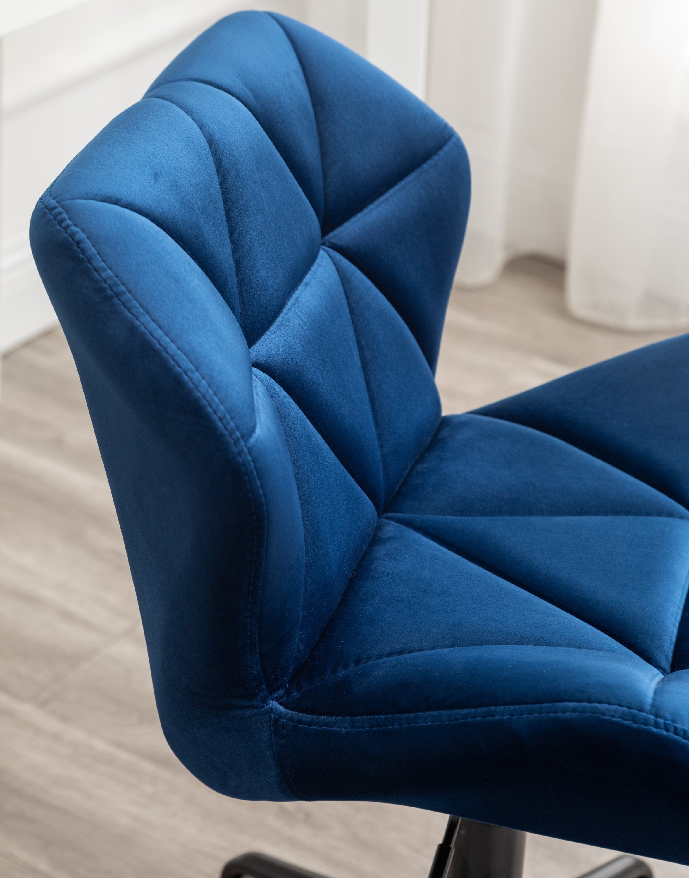 Eldon Diamond Tufted Adjustable Swivel Office Chair- Blue