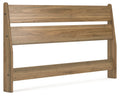 Deanlow - Queen Panel Headboard - Honey
