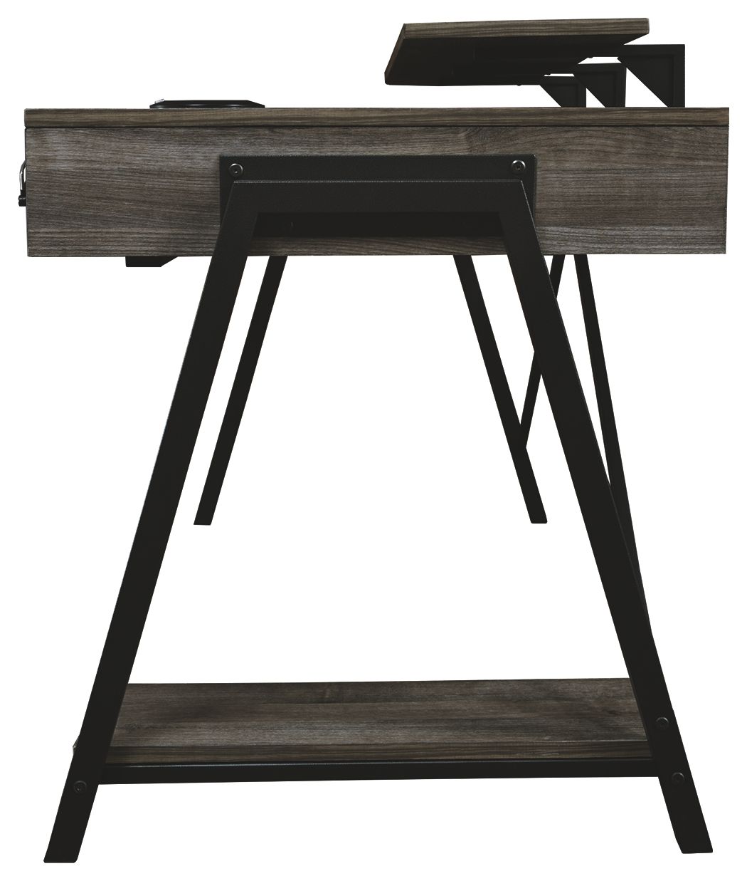 Barolli - Gunmetal Gray - Gaming Desk