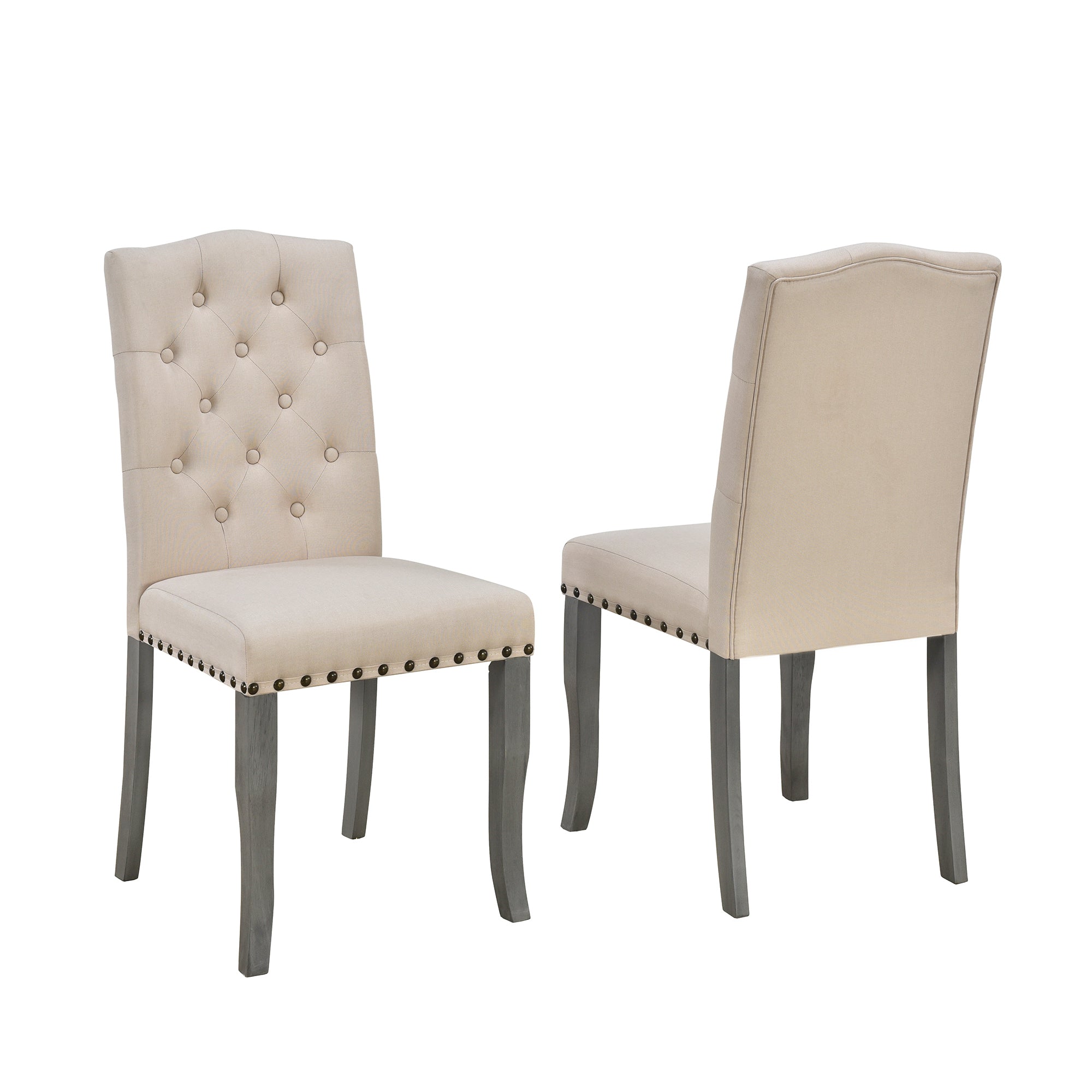 6-Pc Farmhouse Dining Set - Antique Gray