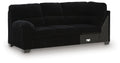 SimpleJoy - LAF Sofa With Corner Wedge - Onyx