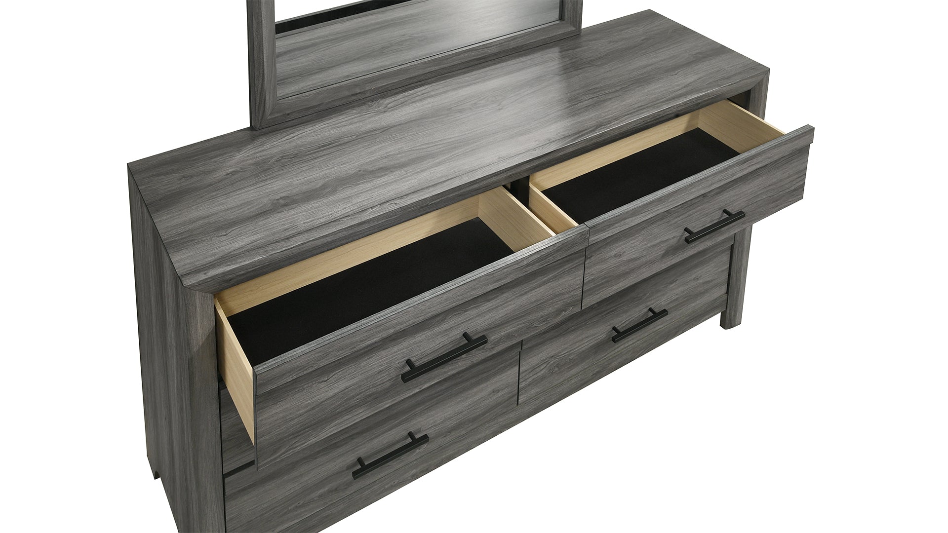 Denver Modern 4 Pc Twin Bedroom Set - Gray