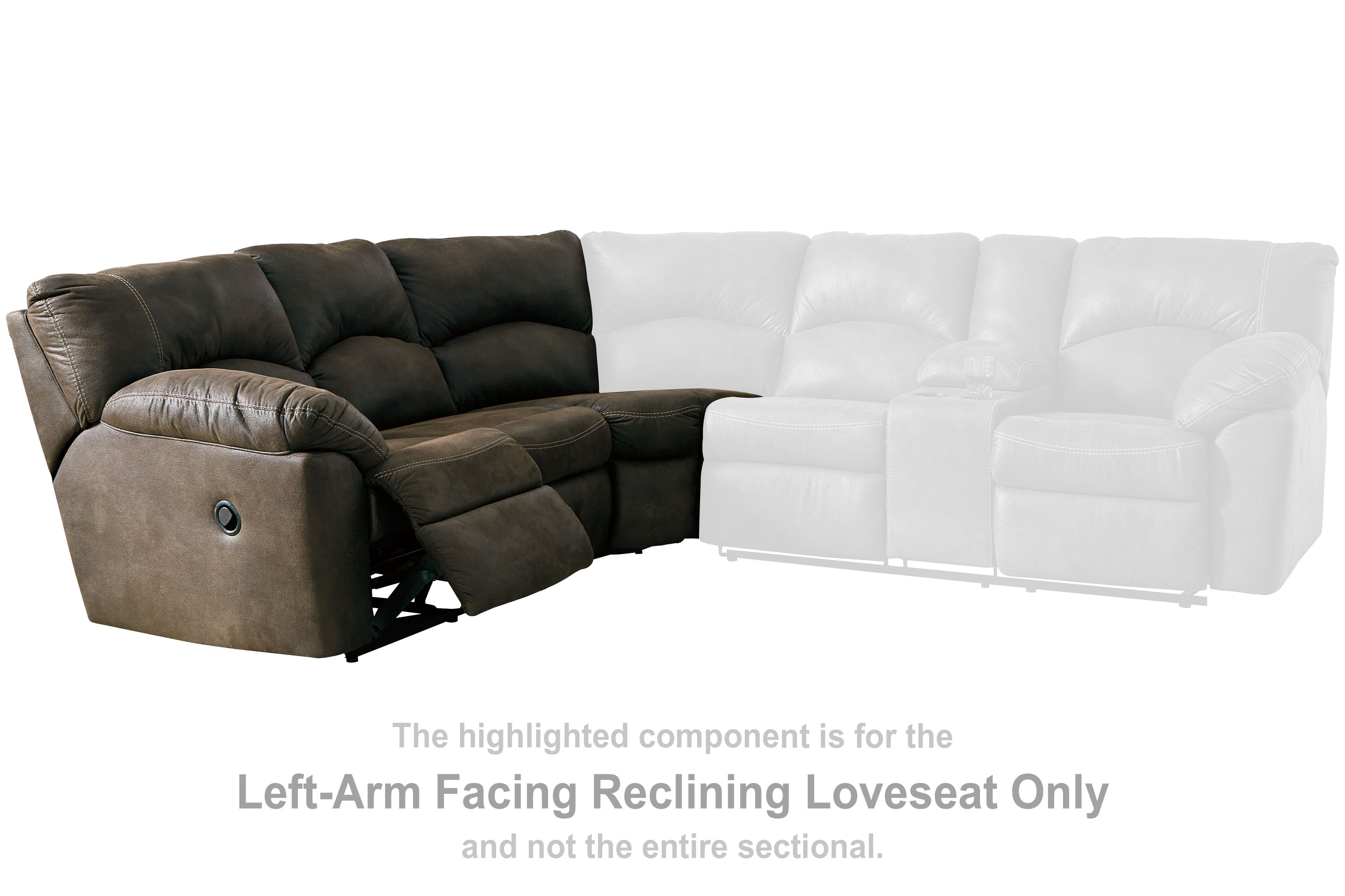 Tambo - Canyon - LAF Reclining Loveseat