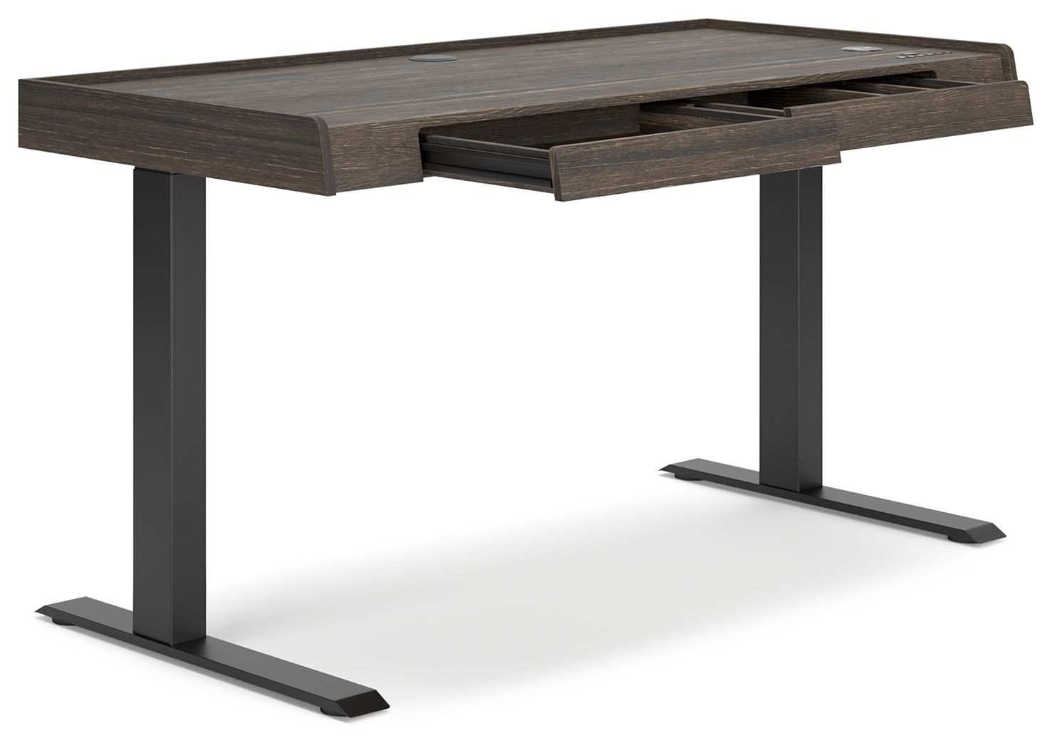 Zendex - Dark Brown - Adjustable Height Desk