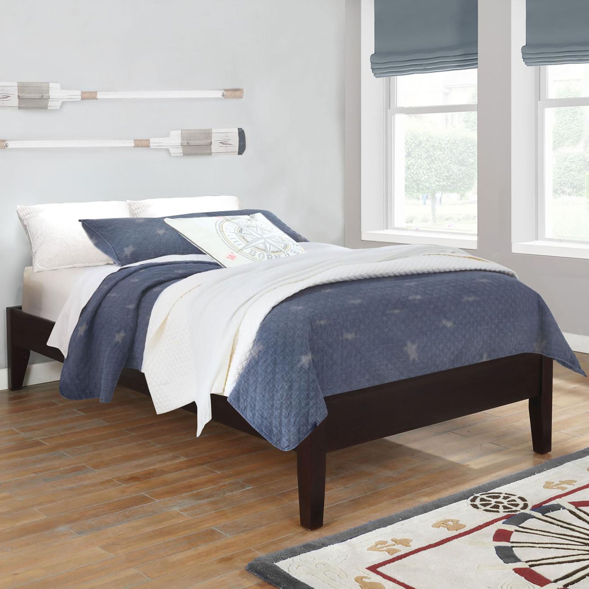 Get the Cappuccino Queen Platform Bed: Modern, Elegant, Wood Furniture