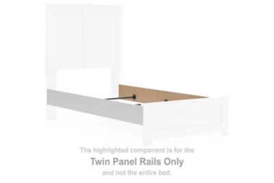 Bostwick Shoals - White - Panel Rails Twin Size