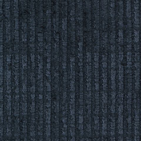 Textured upholstery fabric swatch in dark navy