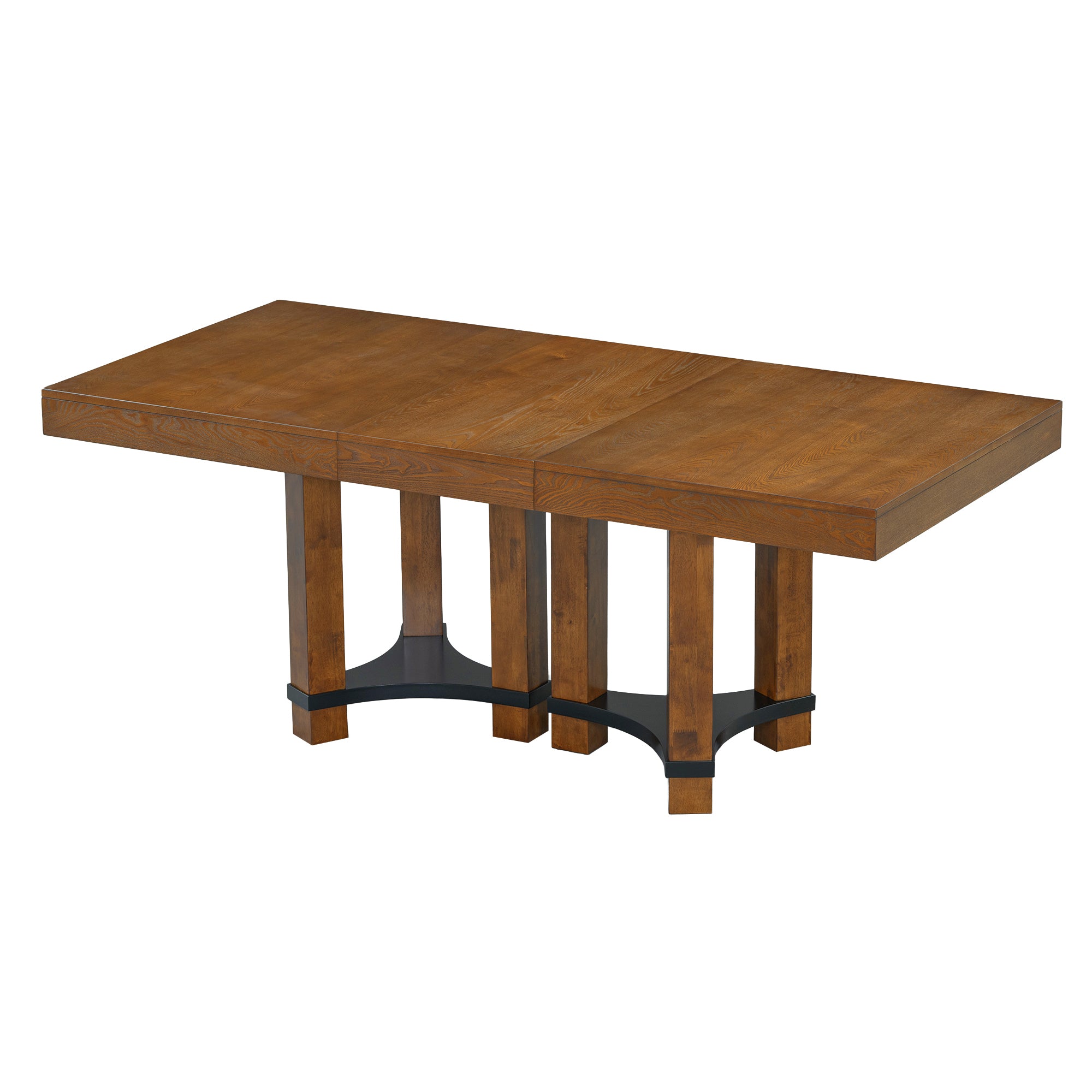 Rustic Extendable Dining Table Set - 7pc