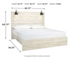 Light wood panel bed with mattress and underbed storage drawers