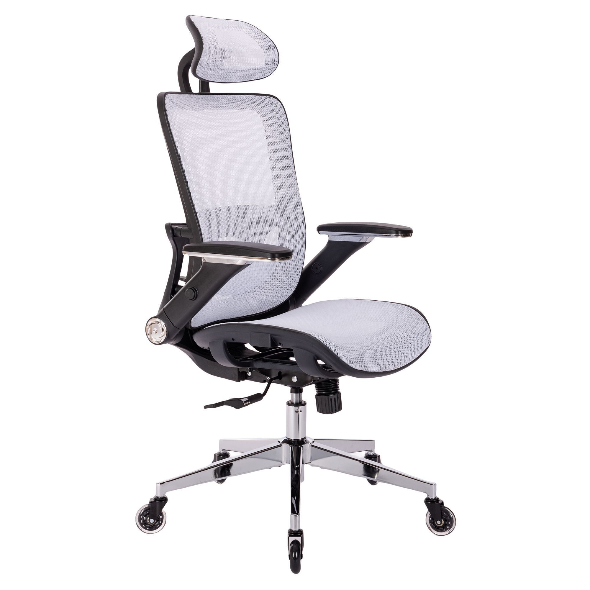 Ergonomic Mesh Office Chair w/ Headrest & Flip-Up Arms