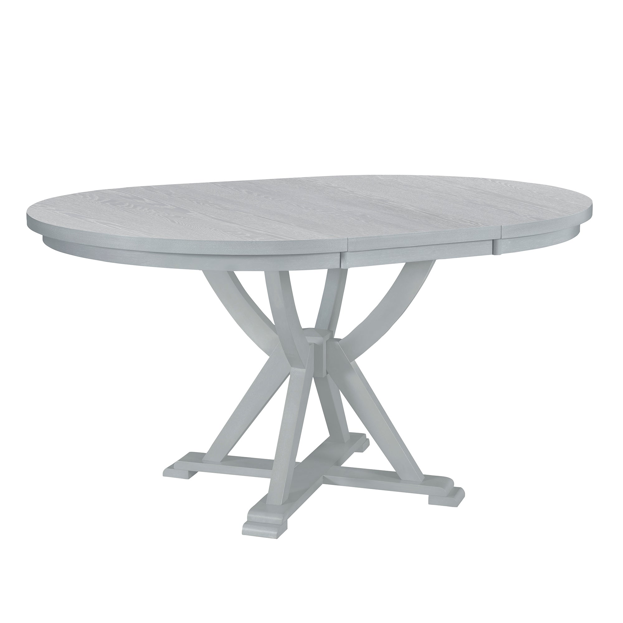 Mid-Century 5-Pc. Dining Set w/Leaf, Grey