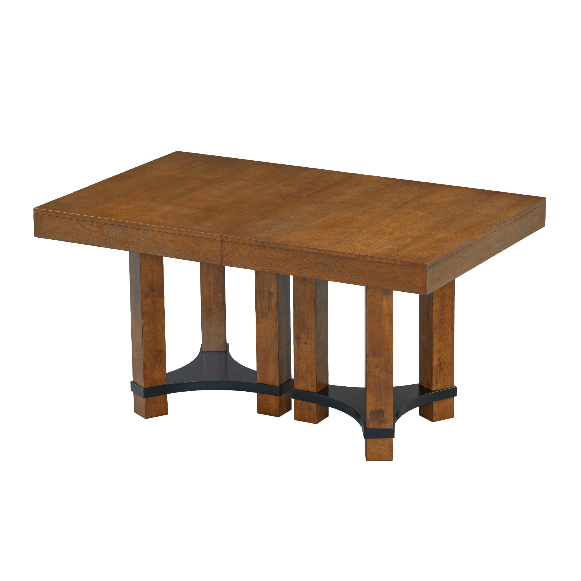 Rustic Extendable Dining Table Set - 7pc