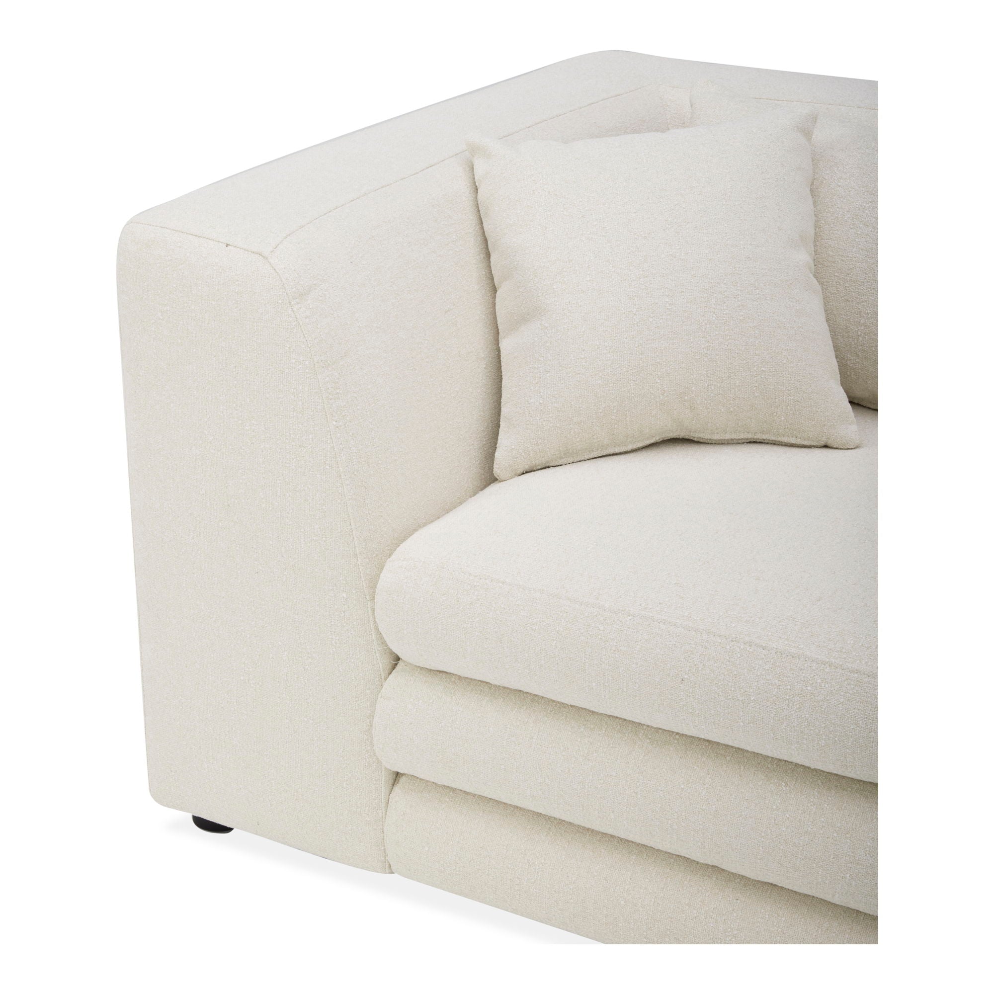 Lowtide - Classic L Modular Sectional - Warm White-Stationary Sectionals-American Furniture Outlet