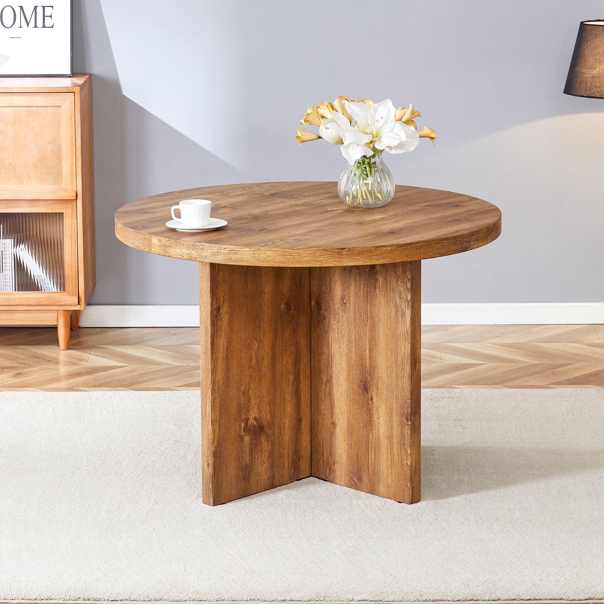 5 Pc Round Dining Table Set w/ 4 Chairs