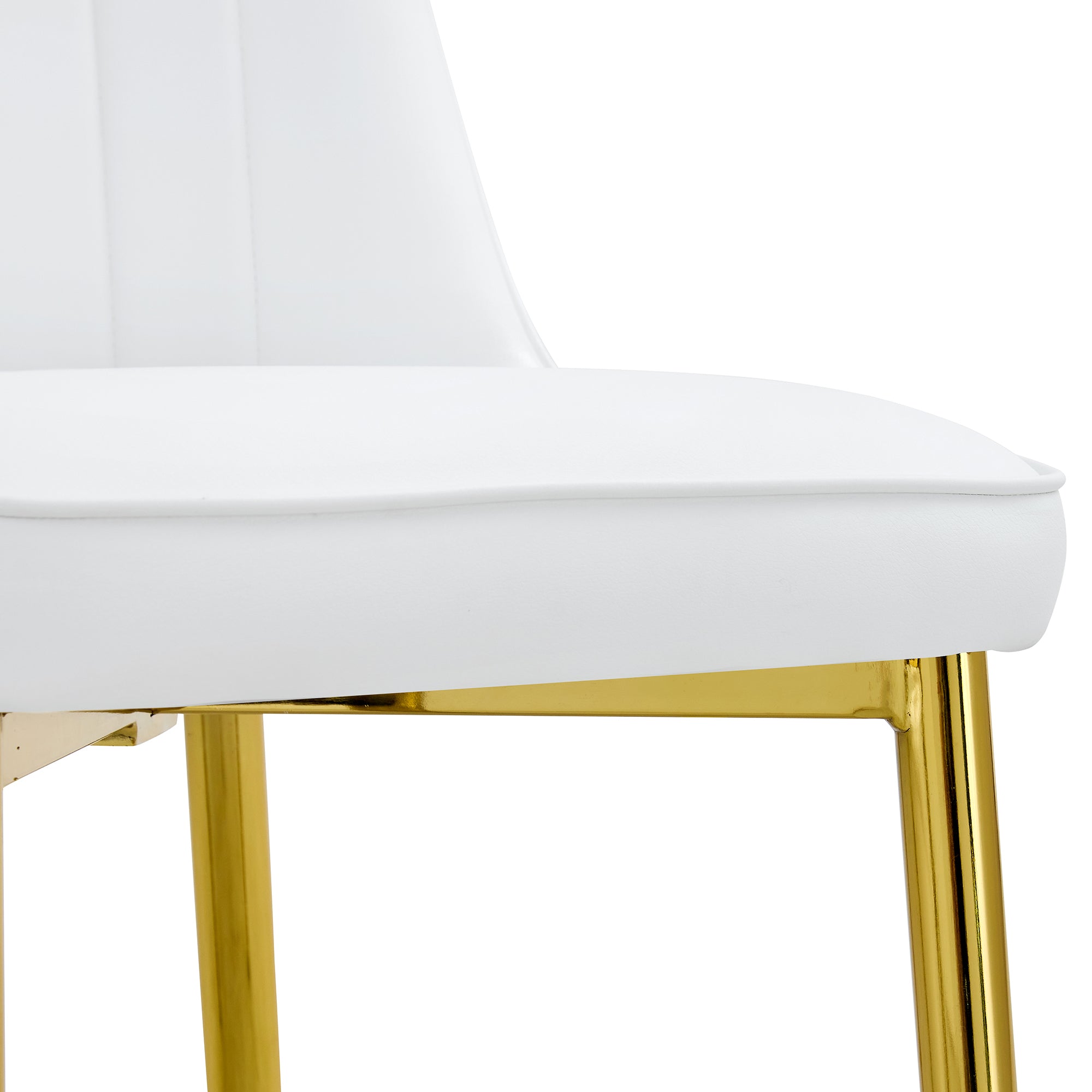 Jade Stone Dining Table & 4 White Chairs