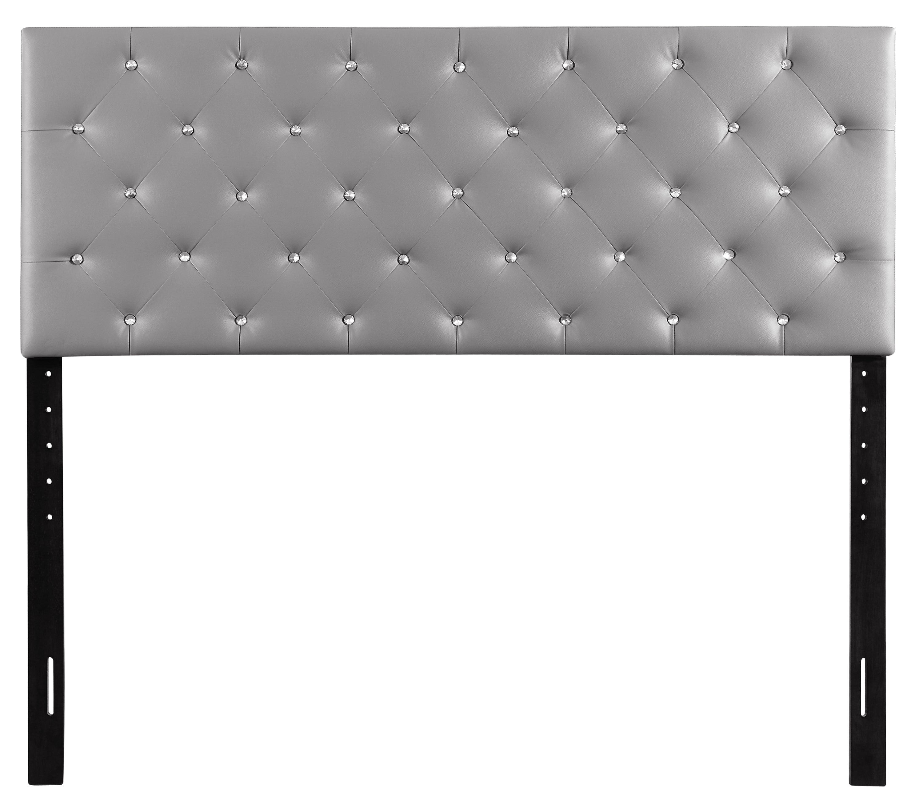 King Casual Light Grey Upholstered Headboard - Stylish Bedroom Comfort