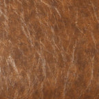 Brown leather-look chair upholstery close-up with textured grain pattern.